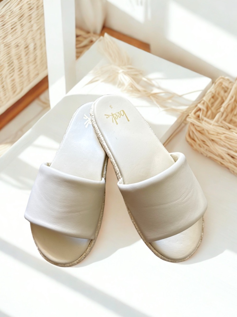 Beek Leather Slide Sandals